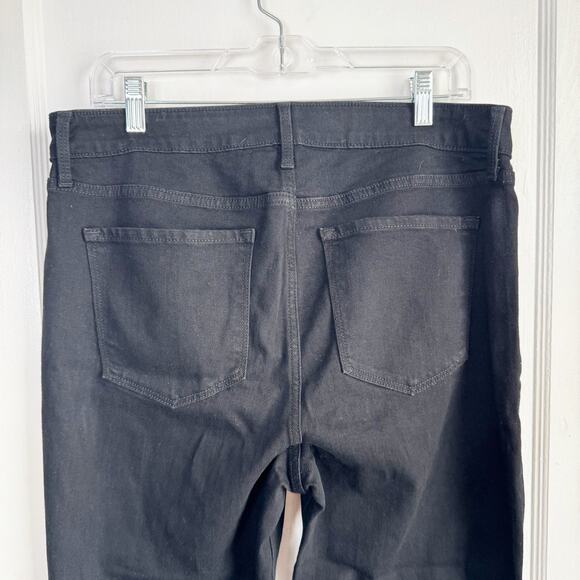 Old Navy High Rise WOW Straight Jeans Stretch 29.5” Inseam NEW Size 14 R Black - Picture 10 of 12